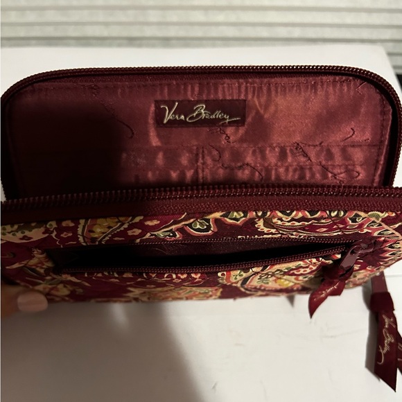 Vera Bradley Burgundy Paisley Wallet - Picture 3 of 12